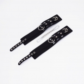 Черные кожаные оковы Sex - Crazy Handmade - купить с доставкой в Благовещенске