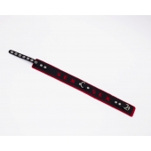 Черно-красный ошейник Sex - Crazy Handmade - купить с доставкой в Благовещенске