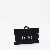 Черный ошейник из высококачественной натуральной кожи - Crazy Handmade - купить с доставкой в Благовещенске