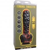 Черно-красная мини-машина на присоске Tendril Thruster - 21,6 см. - Doc Johnson - купить с доставкой в Благовещенске