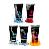 Набор из 5 лубрикантов JUJU (увлажняющий, Hot+, Long, Anal, малина) - JuJu - купить с доставкой в Благовещенске