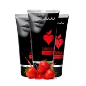 Набор из 3 съедобных лубрикантов JUJU со вкусом клубники - JuJu - купить с доставкой в Благовещенске