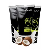 Набор из 3 съедобных лубрикантов JUJU со вкусом кокоса - JuJu - купить с доставкой в Благовещенске