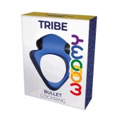 Синее эрекционное кольцо Wooomy Tribeс с вибрацией - Adrien Lastic - в Благовещенске купить с доставкой