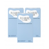 Набор из 3 упаковок ультратонких презервативов Pleasure Lab (по 12 шт.) - Pleasure Lab - купить с доставкой в Благовещенске