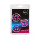 Набор из 3 лиловых эрекционных колец различной формы - Erowoman-Eroman - в Благовещенске купить с доставкой