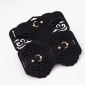 Фигурный набор для БДСМ-игр с узорами и золотистой фурнитурой - Crazy Handmade - купить с доставкой в Благовещенске