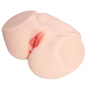 Мастурбатор-полуторс с двойным слоем материала и вибрацией Jenny Onahole Real Vagina - KOKOS - в Благовещенске купить с доставкой