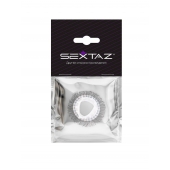 Эластичное эрекционное кольцо с длинными черными «ресничками» - Sextaz - в Благовещенске купить с доставкой