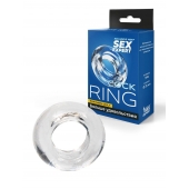 Прозрачное эрекционное кольцо-бублик - Sex Expert - в Благовещенске купить с доставкой