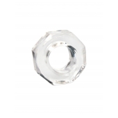 Прозрачное эрекционное кольцо в форме гайки - Sex Expert - в Благовещенске купить с доставкой