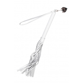 Белая кожаная плеть - 50 см. - Pecado - купить с доставкой в Благовещенске