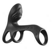 Черная насадка на пенис Ultimate Couples Cage Pro - Pipedream - в Благовещенске купить с доставкой