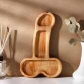 Деревянное блюдо для подачи в форме члена (25 х 16,5 х 1,7 см) - Сима-Ленд - купить с доставкой в Благовещенске