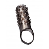 Дымчатая насадка на пенис с выпуклостями - 12 см. - Sex Expert - в Благовещенске купить с доставкой