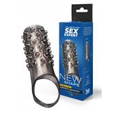 Дымчатая насадка на пенис с выпуклостями - 12 см. - Sex Expert - в Благовещенске купить с доставкой