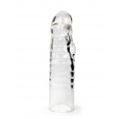 Прозрачная закрытая насадка на член - 15 см. - Sex Expert - в Благовещенске купить с доставкой