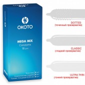 Презервативы OKOTO Mega Mix - 18 шт. - Sitabella - купить с доставкой в Благовещенске