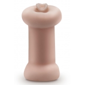 Телесный люминесцентный двусторонний мастурбатор Tasha - Blush Novelties - в Благовещенске купить с доставкой