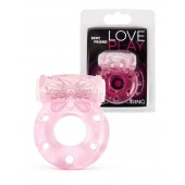 Розовое эрекционное виброкольцо с бабочкой - 1137 - в Благовещенске купить с доставкой