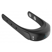 Черное эрекционное виброкольцо на ремешках - Boys of Toys - в Благовещенске купить с доставкой