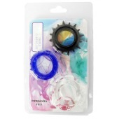 Набор из 3 эрекционных колец разного цвета и рельефа - Boys of Toys - в Благовещенске купить с доставкой