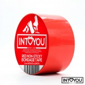 Красный скотч для фиксации Non-Sticky Bondage Tape - 15 м. - Intoyou - купить с доставкой в Благовещенске