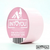 Розовый скотч для фиксации Non-Sticky Bondage Tape - 15 м. - Intoyou - купить с доставкой в Благовещенске