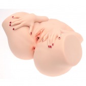 Телесный мастурбатор-полуторс Barbie - Naked Factory - в Благовещенске купить с доставкой