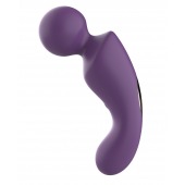 Фиолетовый изогнутый wand-вибратор - Secwell