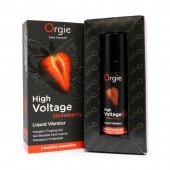 Жидкий вибратор Orgie High Voltage Strawberry - 15 мл. - ORGIE - купить с доставкой в Благовещенске