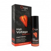 Жидкий вибратор Orgie High Voltage Strawberry - 15 мл. - ORGIE - купить с доставкой в Благовещенске