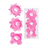 Комплект из 3 розовых эрекционных колец - Erowoman-Eroman - в Благовещенске купить с доставкой