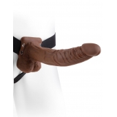 Полый мужской фаллопротез Hollow Strap-On with Balls - 24 см. - Pipedream - купить с доставкой в Благовещенске