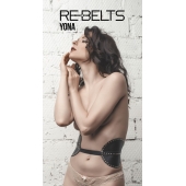 Пояс с клёпками Yona Black - Rebelts - купить с доставкой в Благовещенске