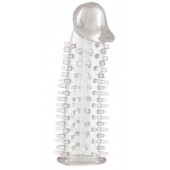 Прозрачная насадка на половой член с закрытой головкой и шипами - 12,5 см. - ToyFa - в Благовещенске купить с доставкой