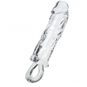 Прозрачная насадка с петлёй для фиксации - 14 см. - ToyFa - в Благовещенске купить с доставкой