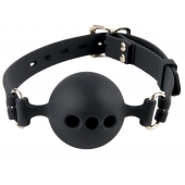 Силиконовый кляп-шар с отверстиями для дыхания Silicone Breathable Ball Gag Small - Pipedream - купить с доставкой в Благовещенске