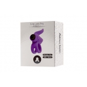 Эрекционное кольцо с подхватом мошонки и стимуляцией клитора Bullet Lastic Ring - Adrien Lastic - в Благовещенске купить с доставкой