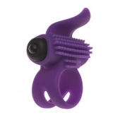 Эрекционное кольцо с подхватом мошонки и стимуляцией клитора Bullet Lastic Ring - Adrien Lastic - в Благовещенске купить с доставкой