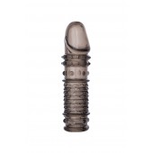 Дымчатая закрытая насадка ToyFa XLover с чешуйками и пупырышками - 13,5 см. - ToyFa - в Благовещенске купить с доставкой