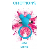 Голубое эрекционное виброколечко Emotions Minnie Breeze - Lola Games - в Благовещенске купить с доставкой