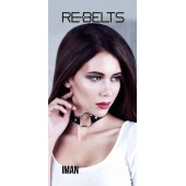 Чёрный чокер-кляп Iman Black - Rebelts - купить с доставкой в Благовещенске