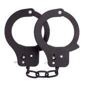 Чёрные наручники из листового металла BONDX METAL CUFFS BLACK - Dream Toys - купить с доставкой в Благовещенске