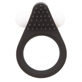 Чёрное эрекционное кольцо LIT-UP SILICONE STIMU RING 1 BLACK - Dream Toys - в Благовещенске купить с доставкой
