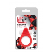 Красное эрекционное кольцо LIT-UP SILICONE STIMU RING 1 RED - Dream Toys - в Благовещенске купить с доставкой