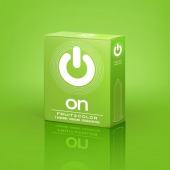 Цветные ароматизированные презервативы ON) Fruit   Color - 3 шт. - ON) - купить с доставкой в Благовещенске