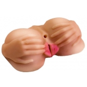 Вагина с виброяйцом на выносным пульте управления вибрацией - LOVETOY (А-Полимер) - в Благовещенске купить с доставкой