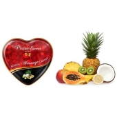Массажная свеча с ароматом экзотических фруктов Bougie Massage Candle - 35 мл. - Plaisir Secret - купить с доставкой в Благовещенске