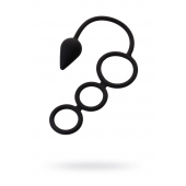 Тройное эрекционное кольцо с анальным хвостом Drop S-size - Erotist Adult Toys - в Благовещенске купить с доставкой